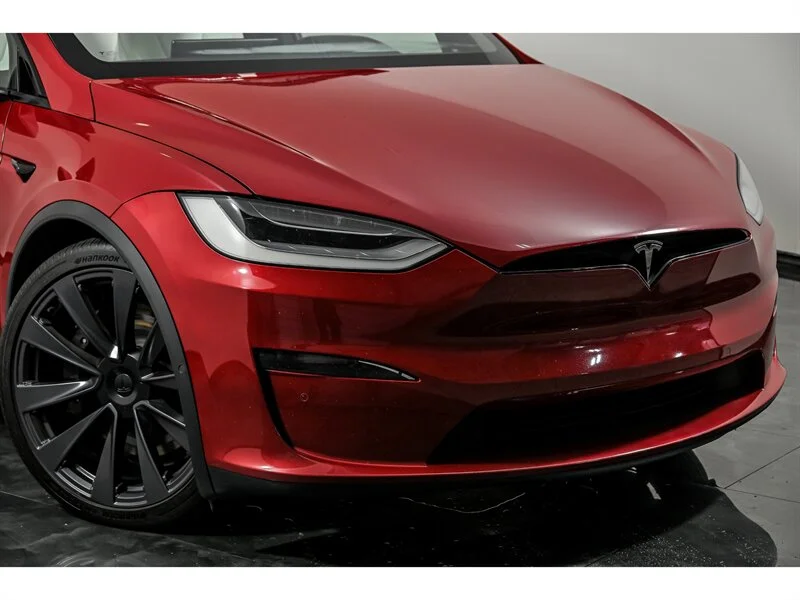 Used 2022 Red Multi-Coat Tesla Plaid image 2