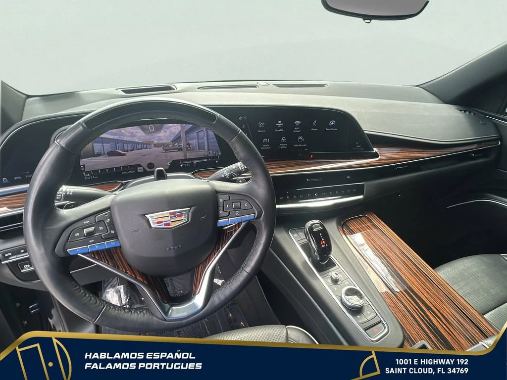 Used 2024 Galactic Gray Metallic Cadillac Premium Luxury image 17