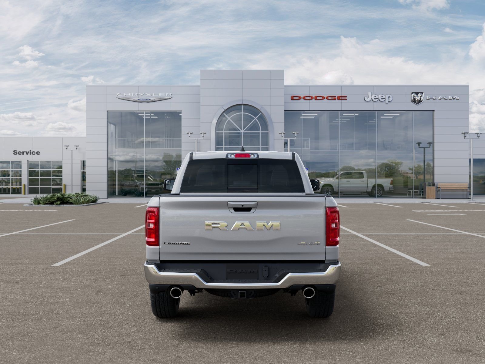 New 2026 Ivory White Tri-Coat Pearl-Coat Exterior Paint RAM Laramie image 7
