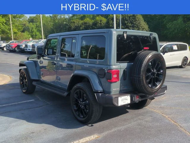 Used 2025 Gray Jeep Sahara 4xe image 3