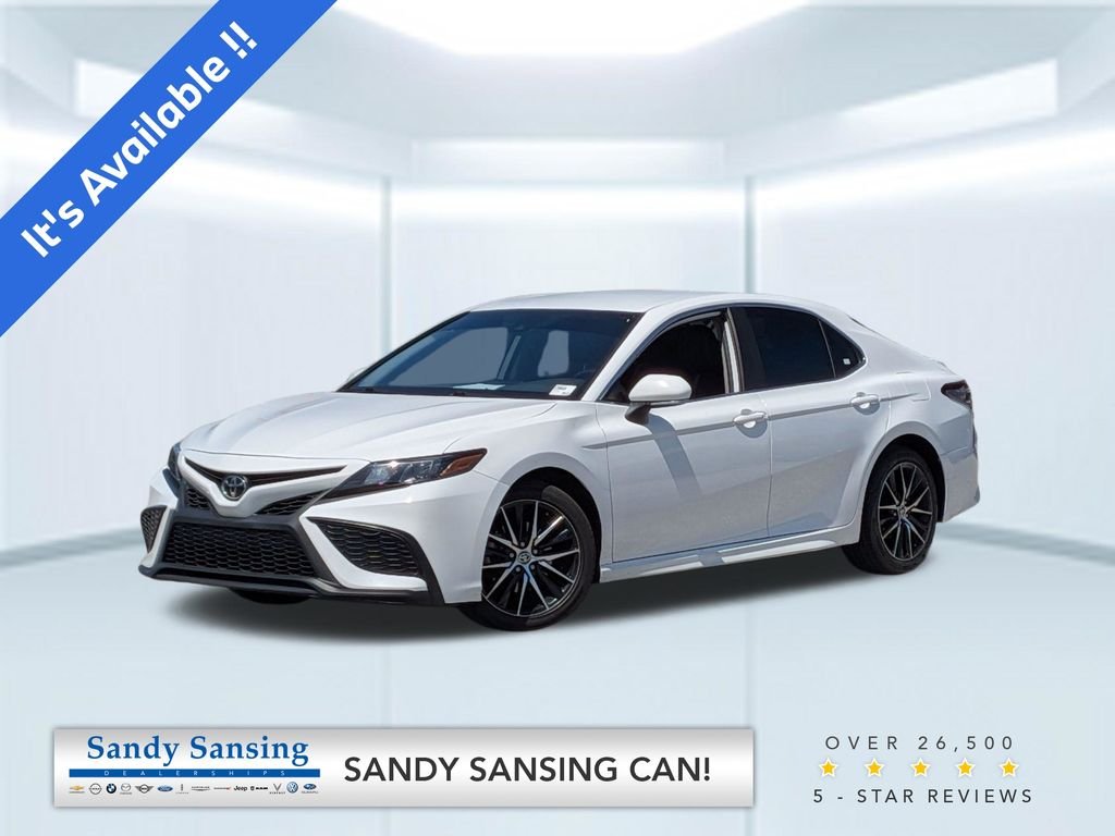 Used 2022 White Toyota SE image 1