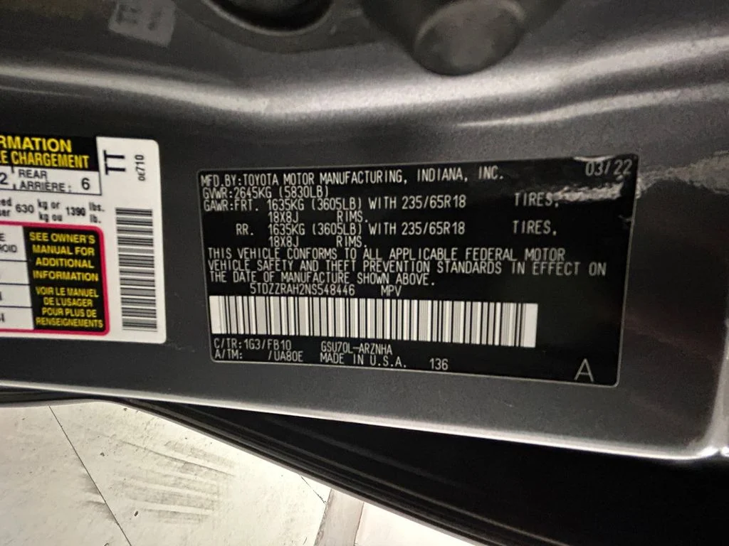 Used 2022 Gray Toyota LE image 20