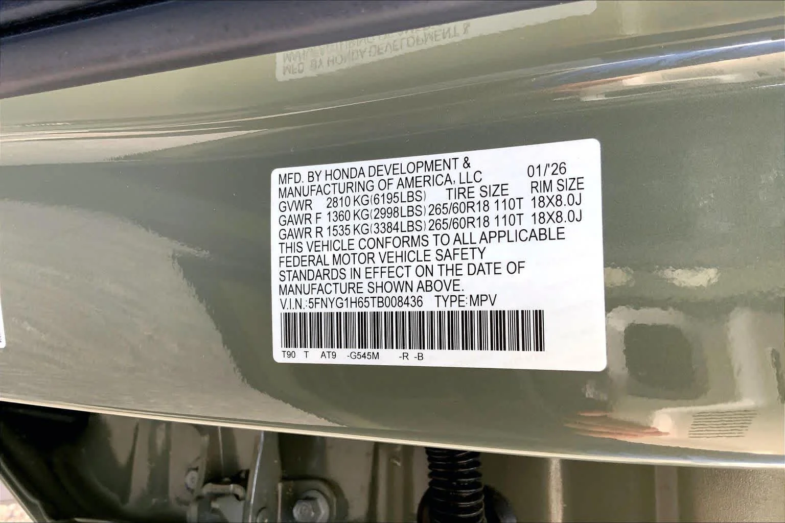Certified Used 2026 Ash Green Metallic Honda TrailSport image 34