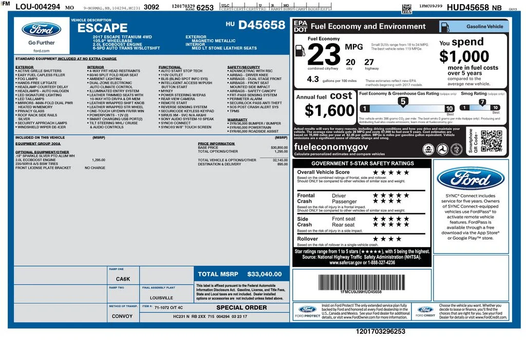 Used 2017 Gray Ford Titanium image 29
