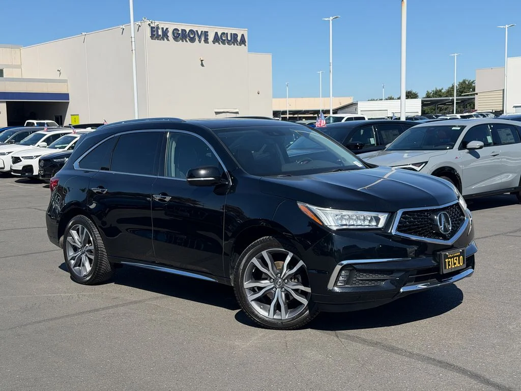 Used 2019 Majestic Black Pearl Acura 3.5L Advance Pkg w/Entertainment Pkg image 2