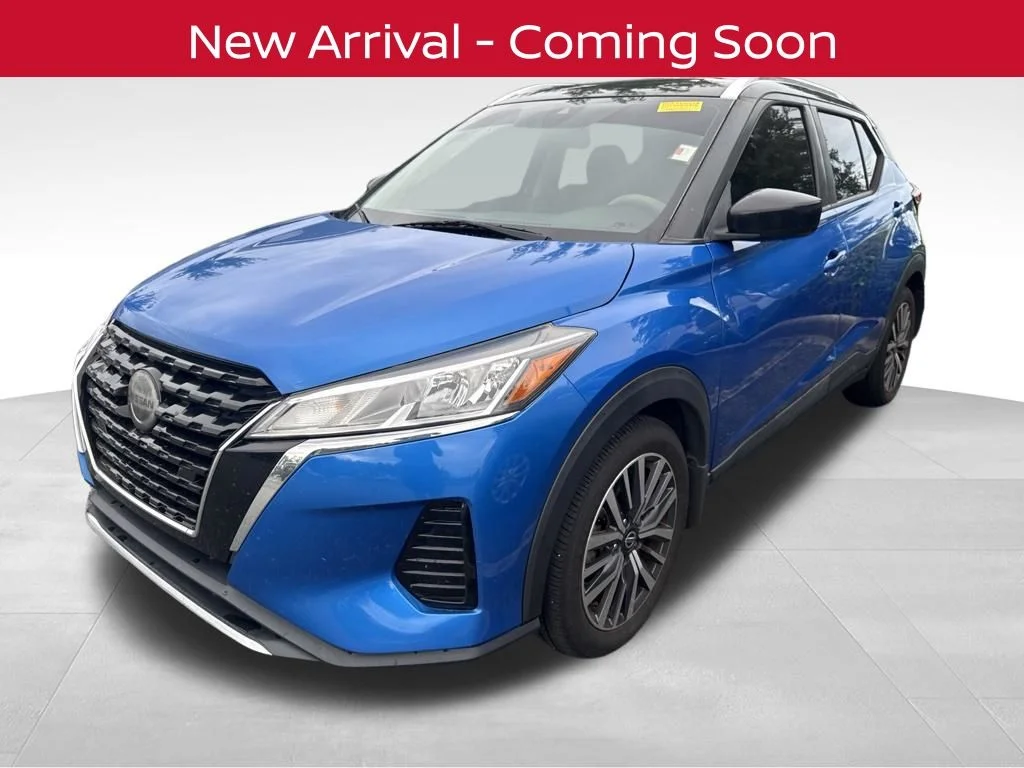 Certified Used 2021 Blue Nissan SV image 1