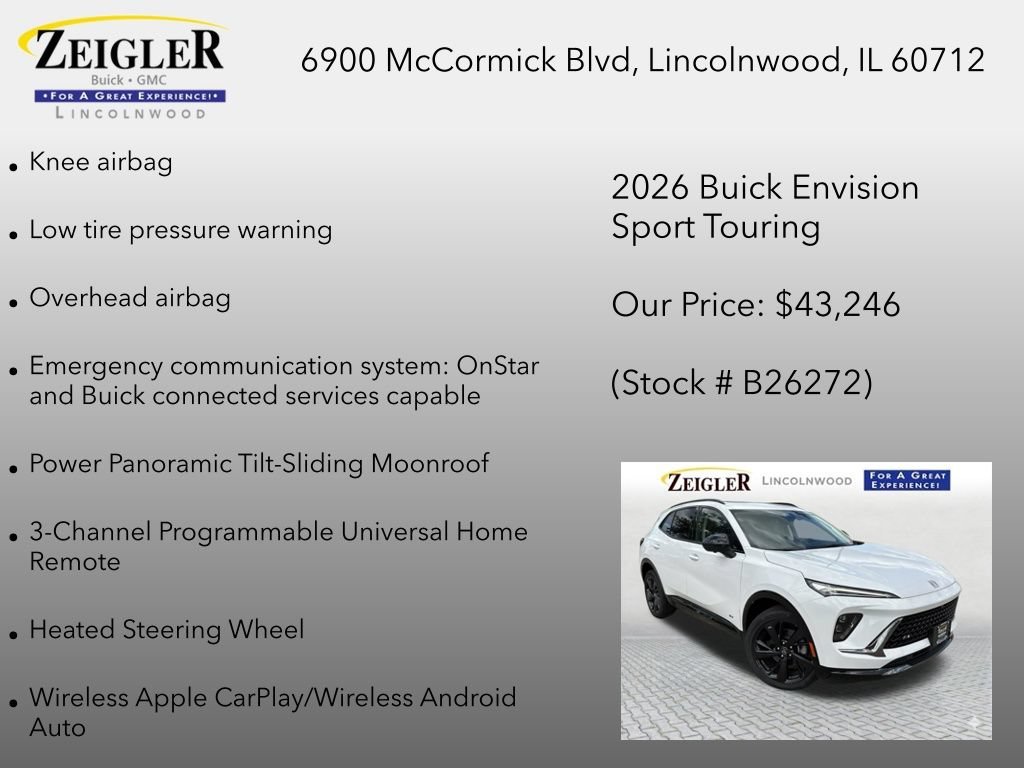 New 2026 Summit White Buick Sport Touring image 30