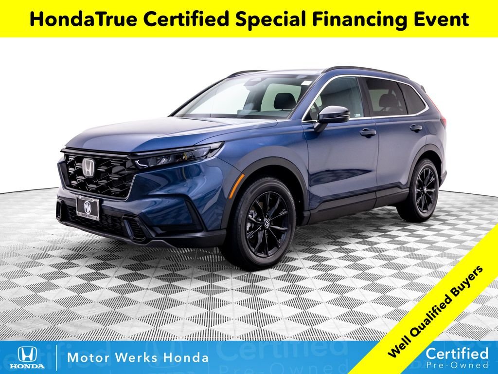 Certified Used 2024 Canyon River Blue Metallic Honda Sport image 1