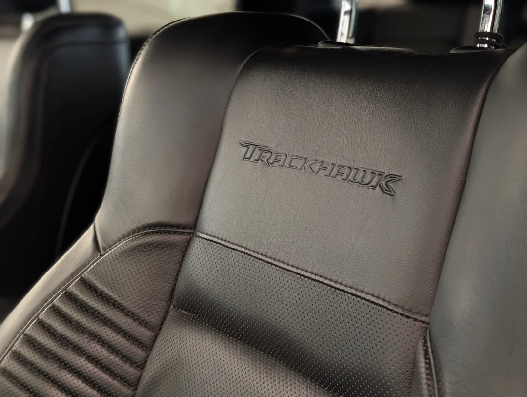 Certified Used 2021 Black Jeep Trackhawk - - 4x4 - Signature Leather Wrap Pkg - SRT Audio Pkg - Command View Sunroof & More! image 16
