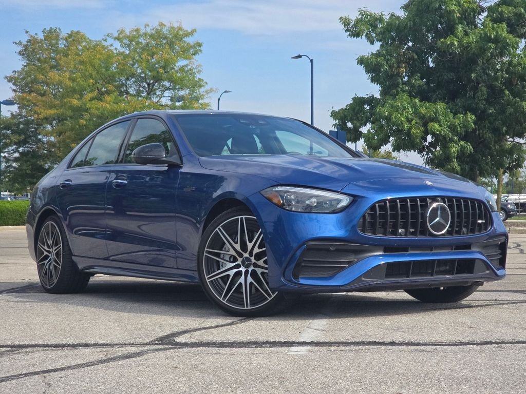 Certified Used 2026 Starling Blue Metallic Mercedes-Benz C 43 AMG® image 1