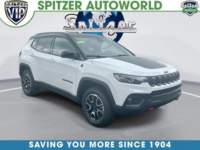 New 2026 Bright White Clear-Coat Exterior Paint Jeep Trailhawk image 1