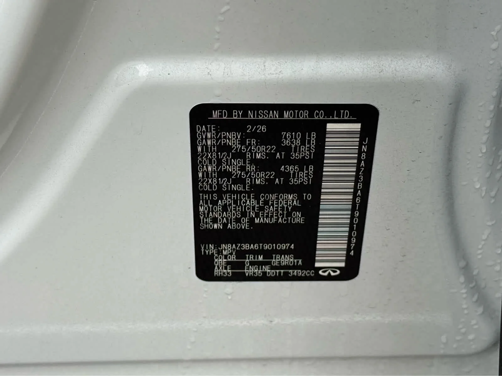 Certified Used 2026 Radiant White INFINITI LUXE image 30