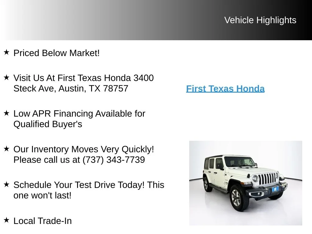 Used 2019 Bright White Clearcoat Jeep Unlimited Sahara image 10