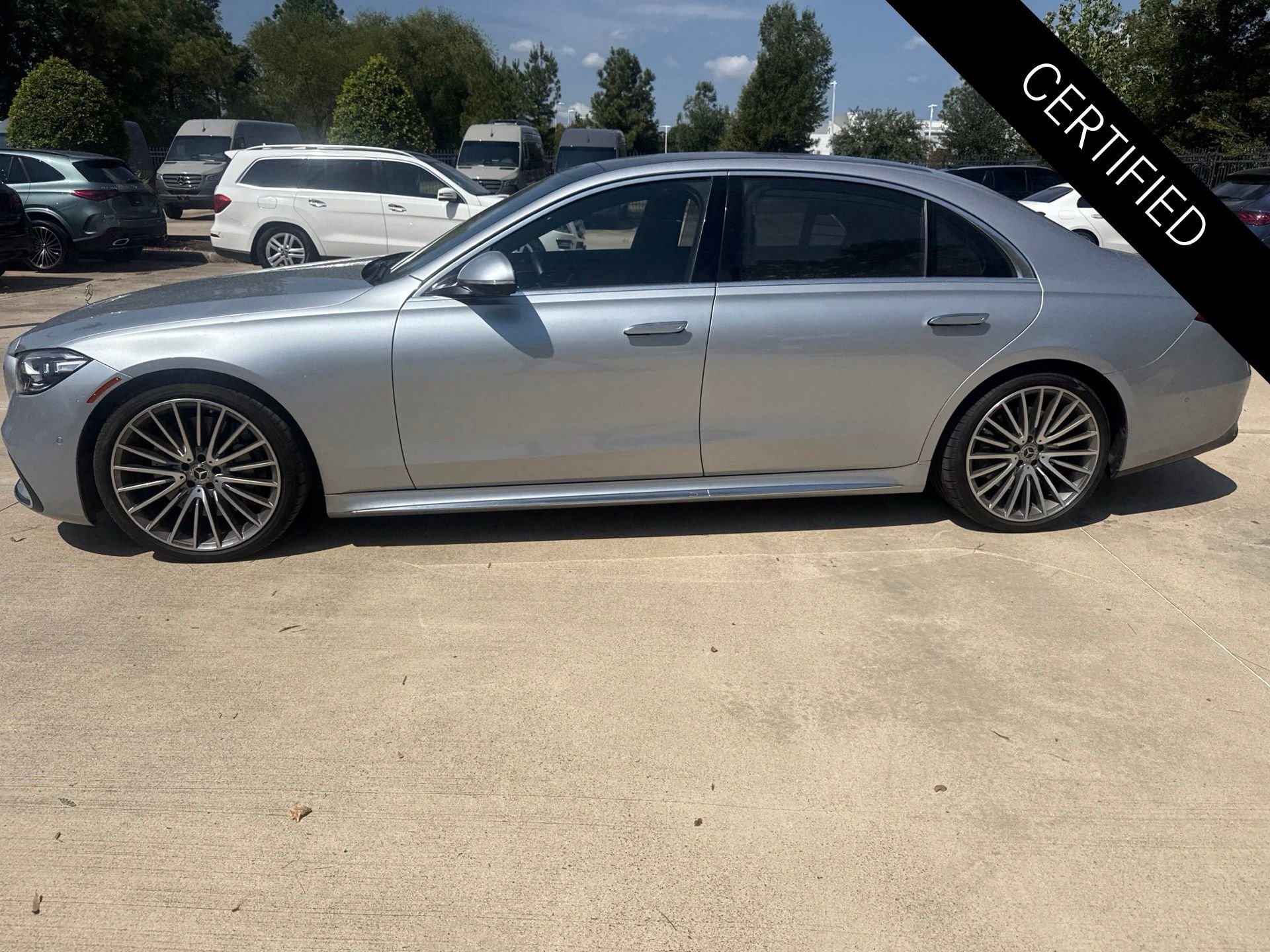 Certified Used 2021 Cirrus Silver Metallic Mercedes-Benz S 580 image 7