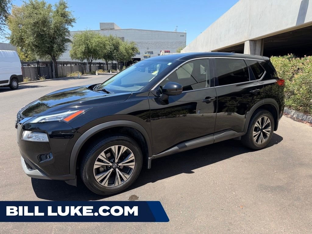Used 2021 Black Nissan SV image 1