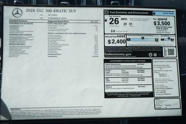 New 2026 MANUFAKTUR Alpine Grey Mercedes-Benz GLC 300 image 56
