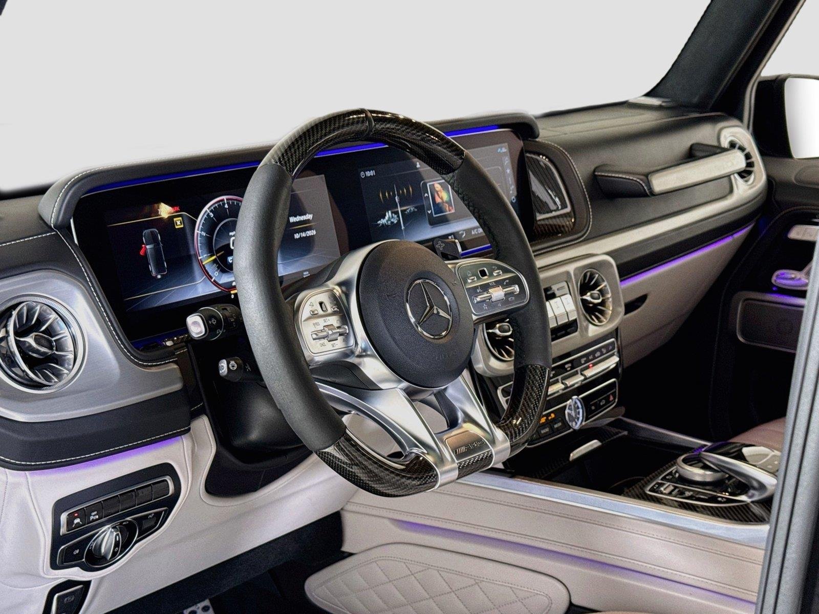Used 2020 designo Night Black Magno Mercedes-Benz AMG® G 63 | Brabus Widebody | Factory Matte Black image 14