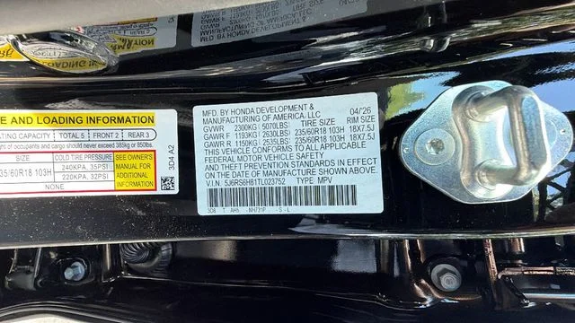 New 2026 Crystal Black Pearl Honda AWD Sport-L Hybrid image 34