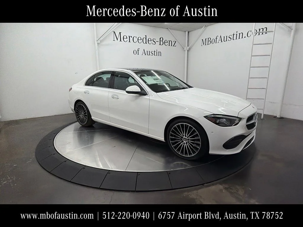 New 2026 White Mercedes-Benz C 300 image 1
