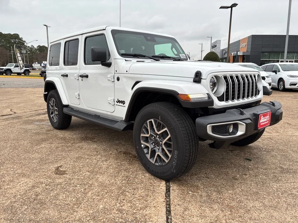 New 2025 Bright White Clear-Coat Exterior Paint Jeep Sahara image 8