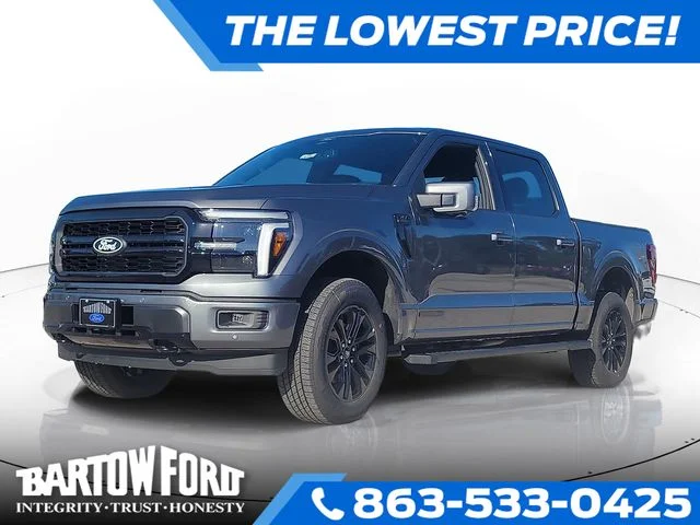New 2026 Gray Metallic Ford Lariat image 1