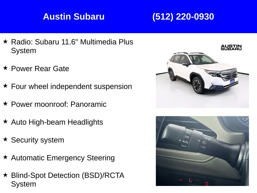 New 2026 White Subaru Premium image 17