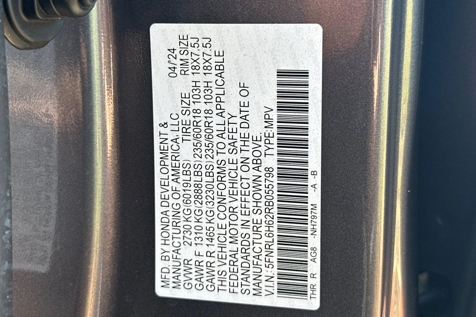 Used 2024 Gray Honda EX-L image 31