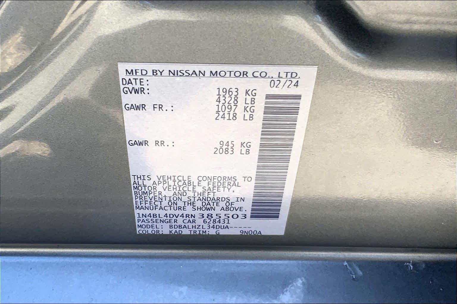 Certified Used 2024 Gun Metallic Nissan 2.5 SV image 32