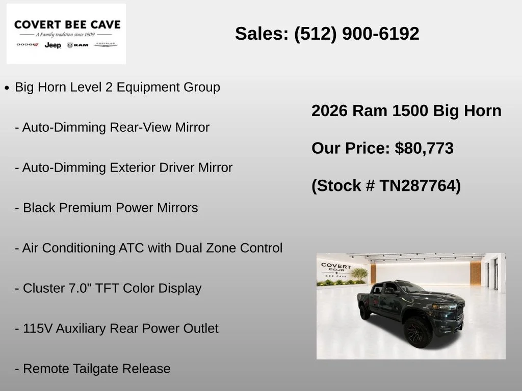 New 2026 Forged Blue Metallic Exterior Paint RAM Big Horn/Lone Star image 13