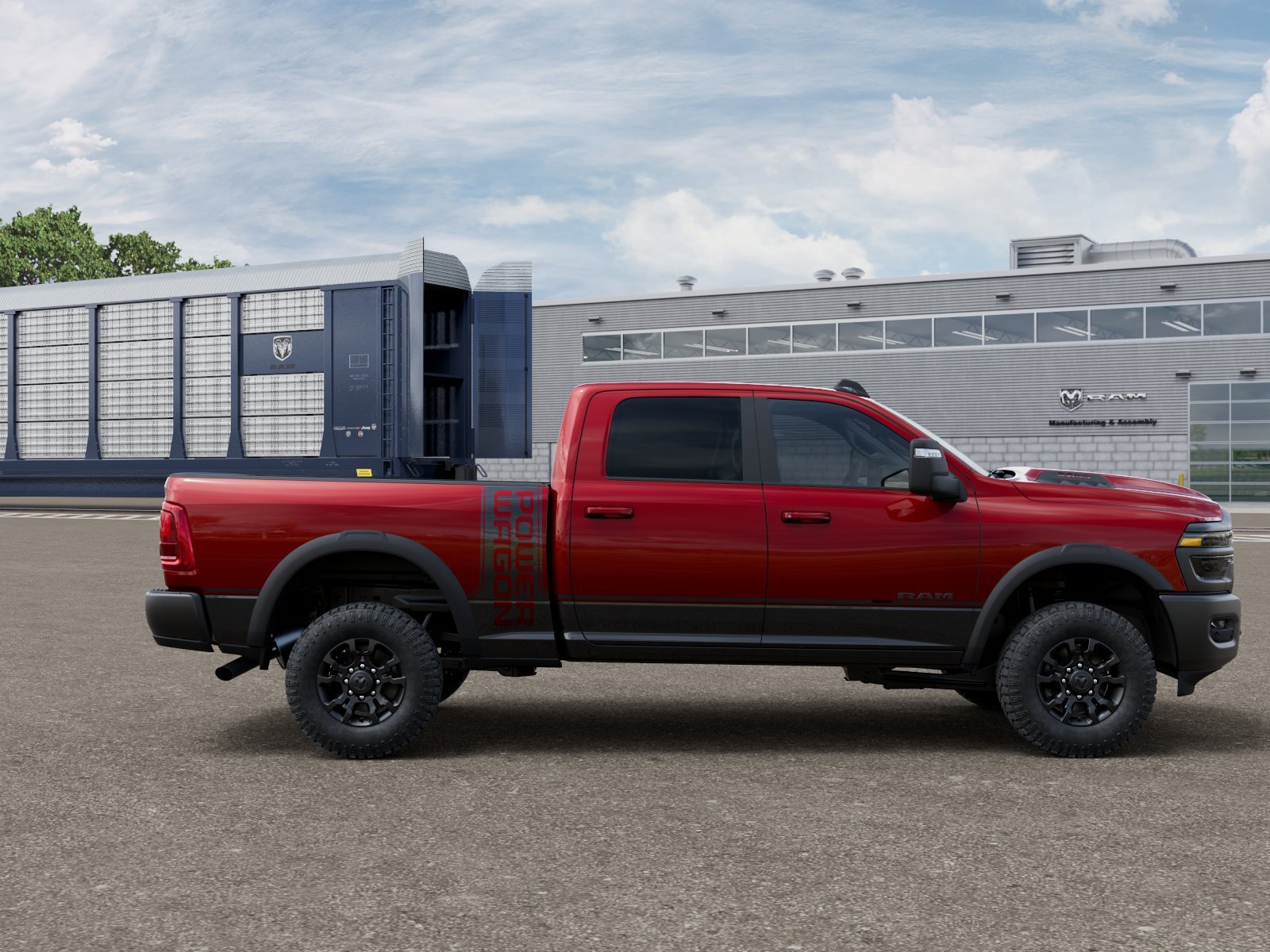 New 2026 Molten Red Pearl-Coat Exterior Paint RAM POWER WAGON image 12