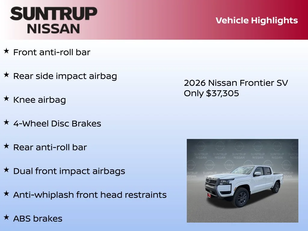 New 2026 Glacier White Nissan SV image 16