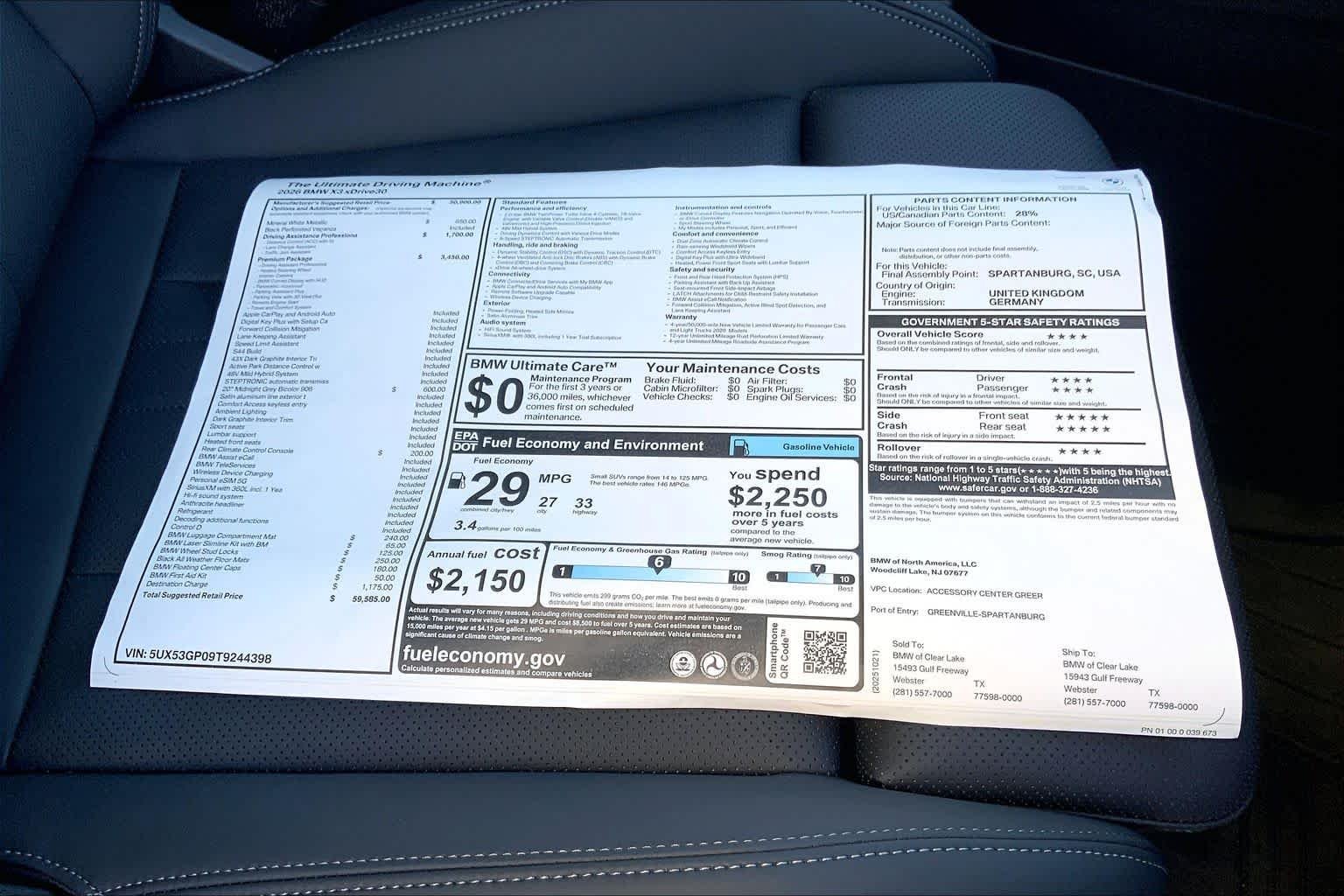 Used 2026 Mineral White Metallic BMW 30 xDrive image 19