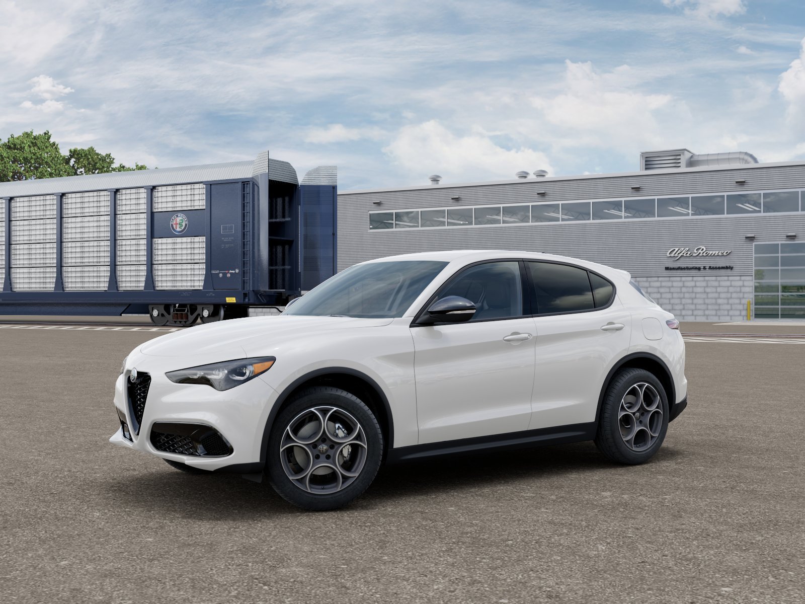 New 2026 Milano White Exterior Paint Alfa Romeo Base image 1