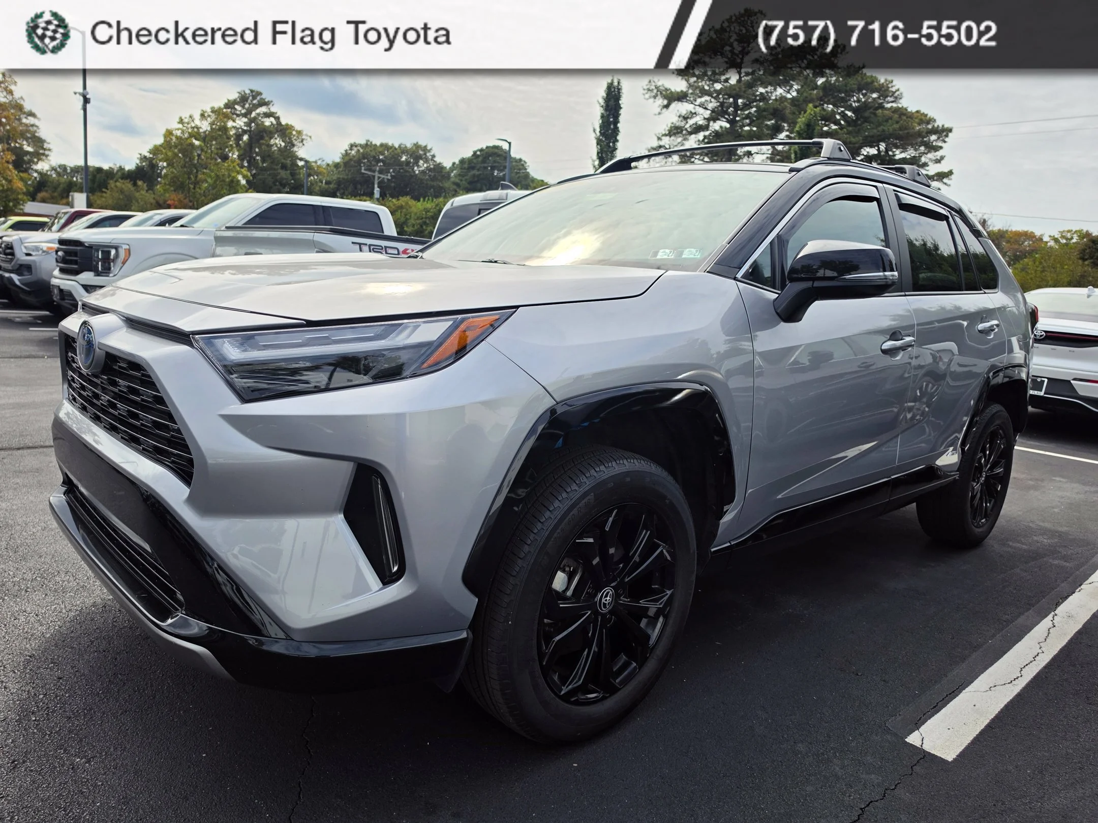 Used 2024 Silver Sky Metallic/Midnight Black Metallic Toyota XSE image 1