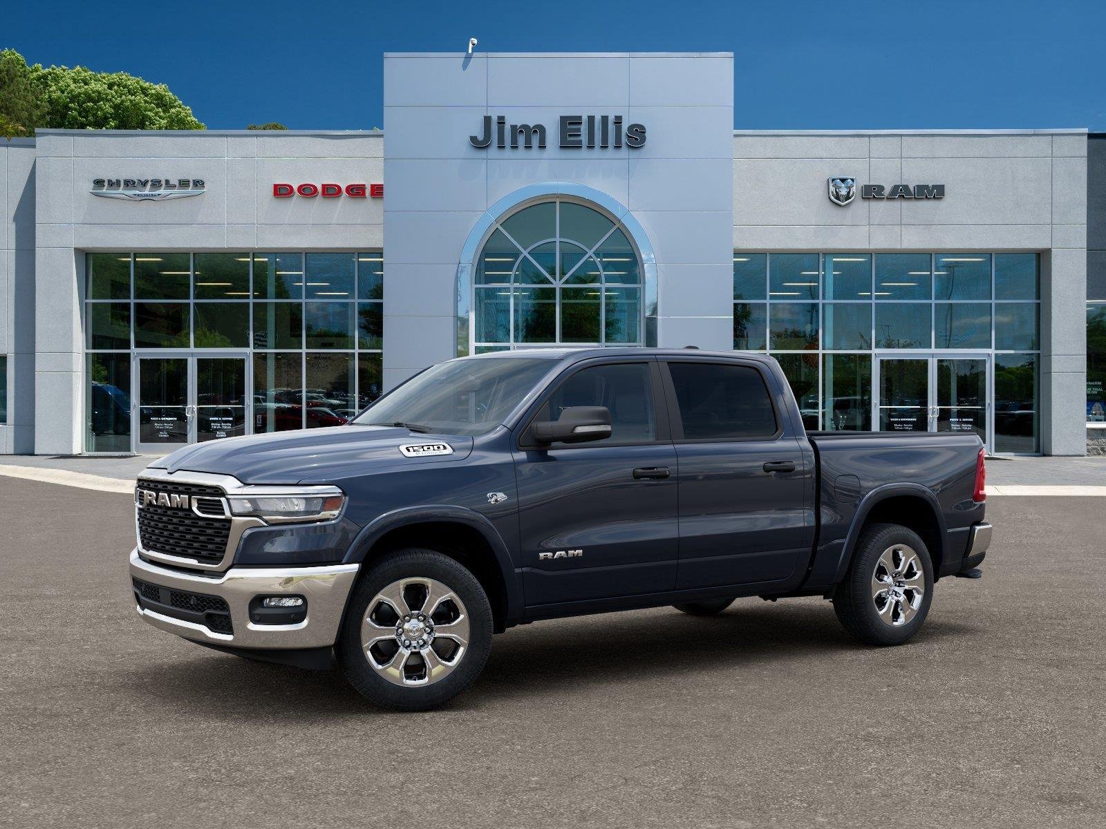 New 2026 Forged Blue Metallic Exterior Paint RAM Big Horn image 2