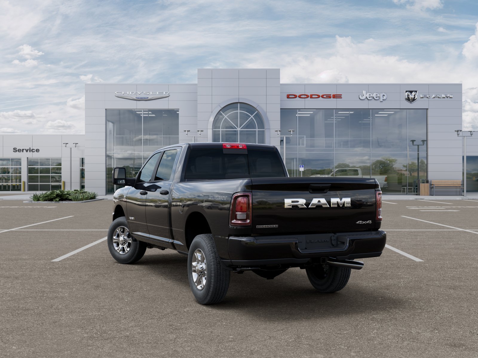 New 2025 Diamond Black Crystal Pearlcoat RAM Big Horn image 35