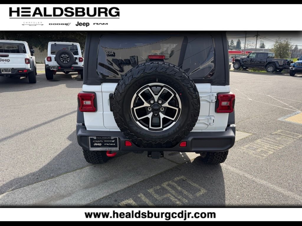 New 2026 Bright White Clear-Coat Exterior Paint Jeep Rubicon image 4