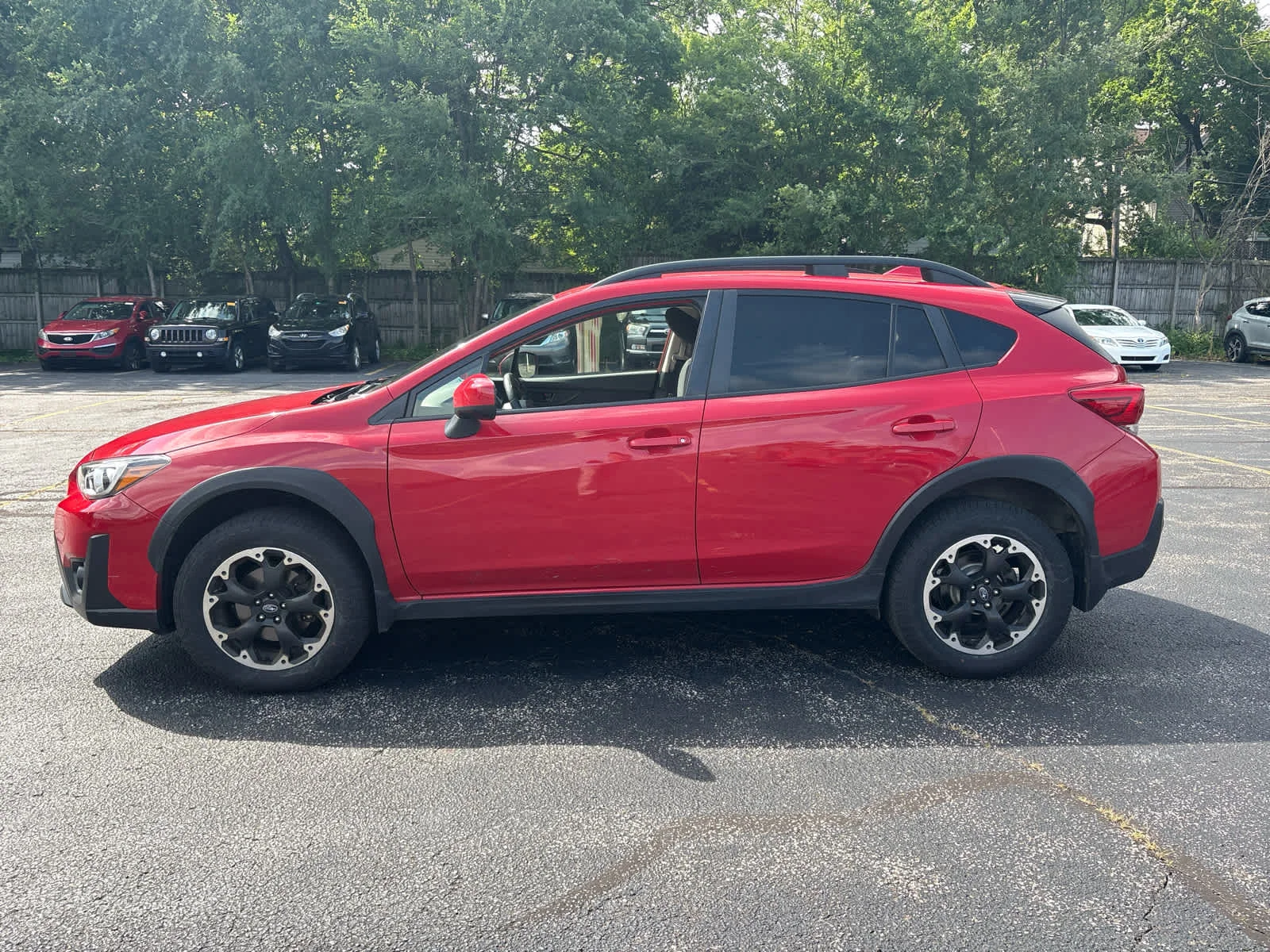 Used 2022 Pure Red Subaru Premium image 3