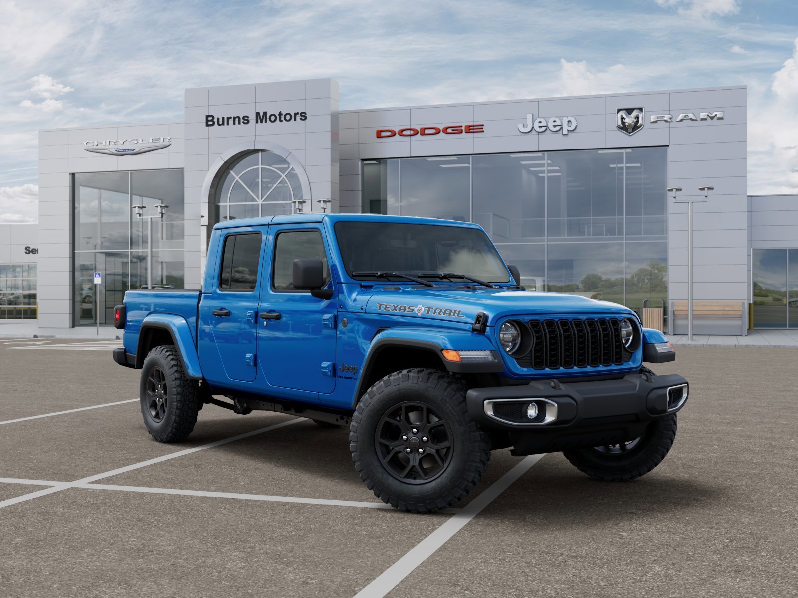 New 2026 Hydro Blue Pearl-Coat Exterior Paint Jeep Texas Trail image 5