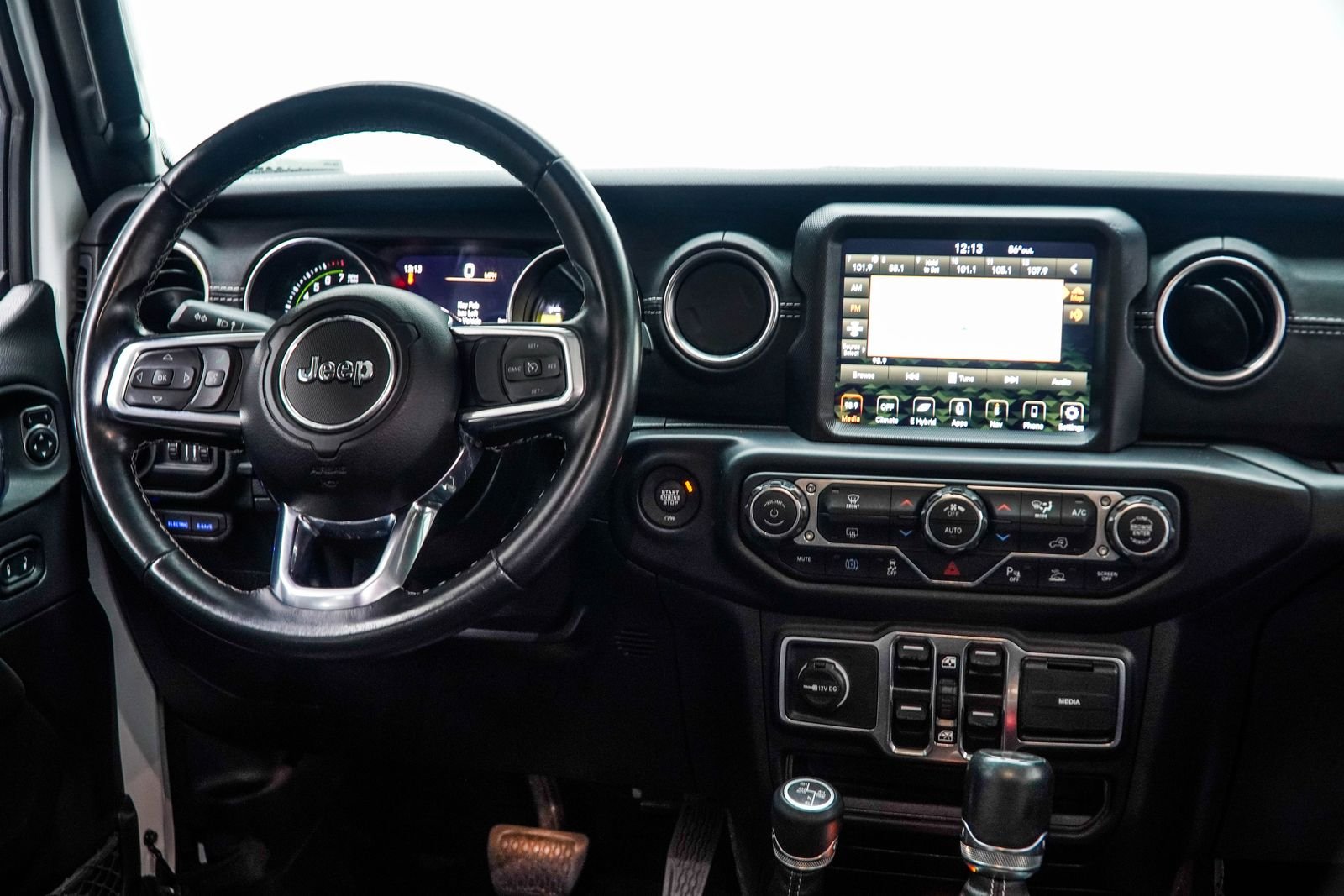 Used 2021 White Jeep Unlimited Sahara 4xe image 19