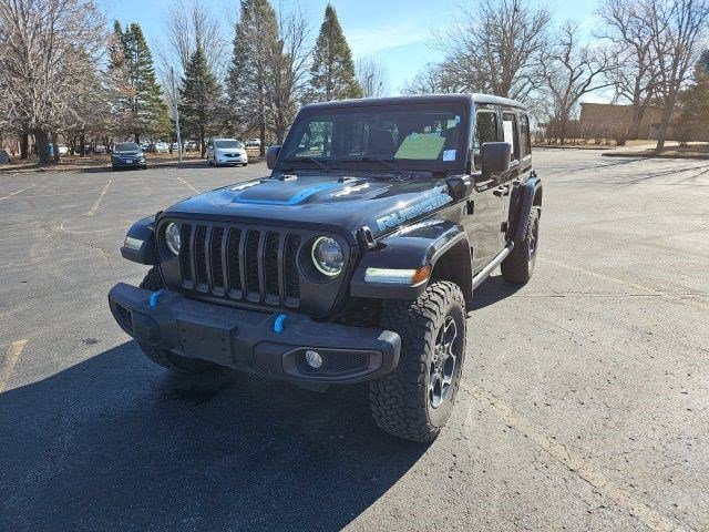 Certified 2023 Jeep Wrangler 4xe Rubicon 4XE with VIN 1C4JJXR63PW581311 for sale in Urbandale, IA