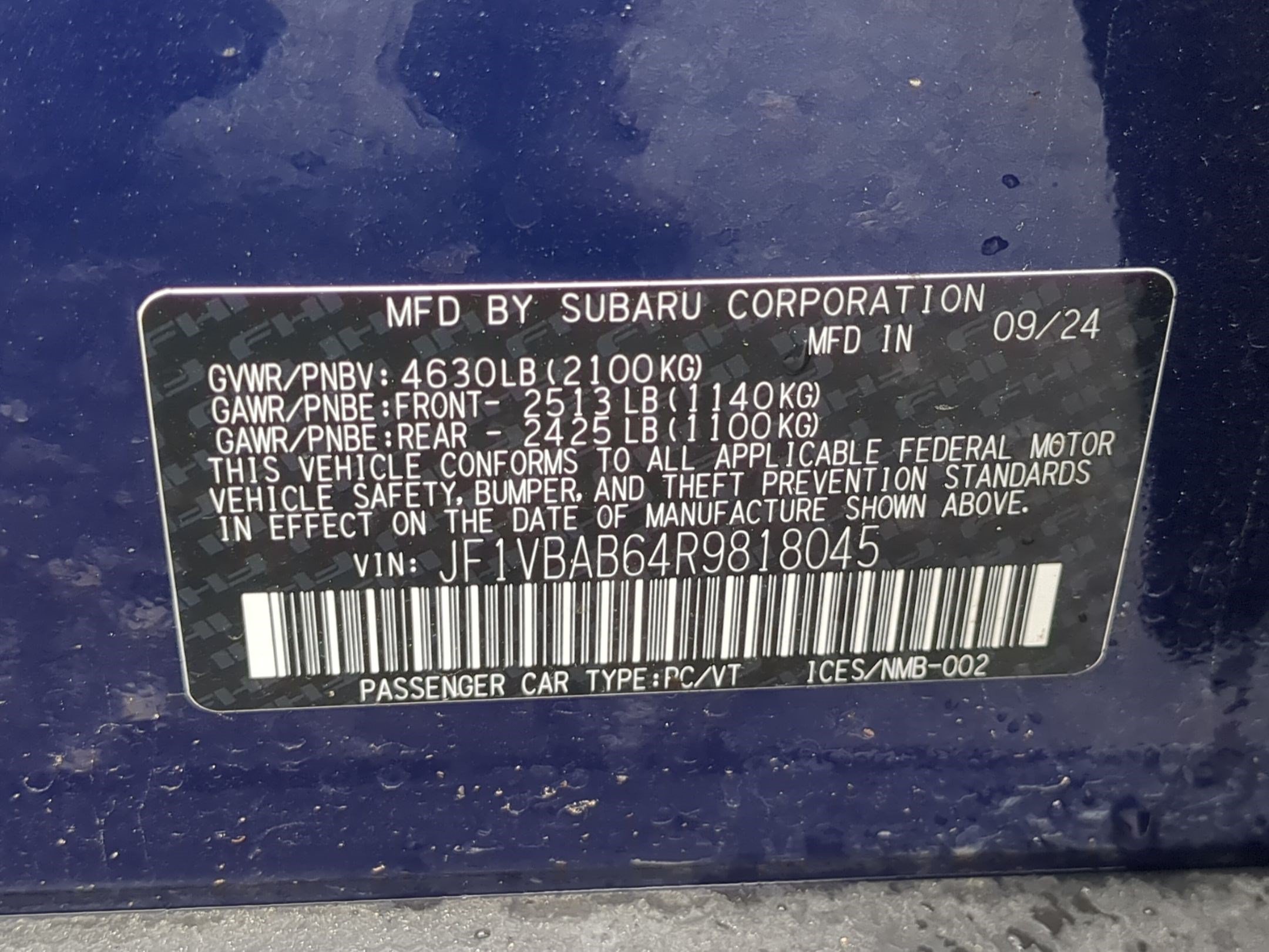 Used 2024 Sapphire Blue Pearl Subaru  image 34