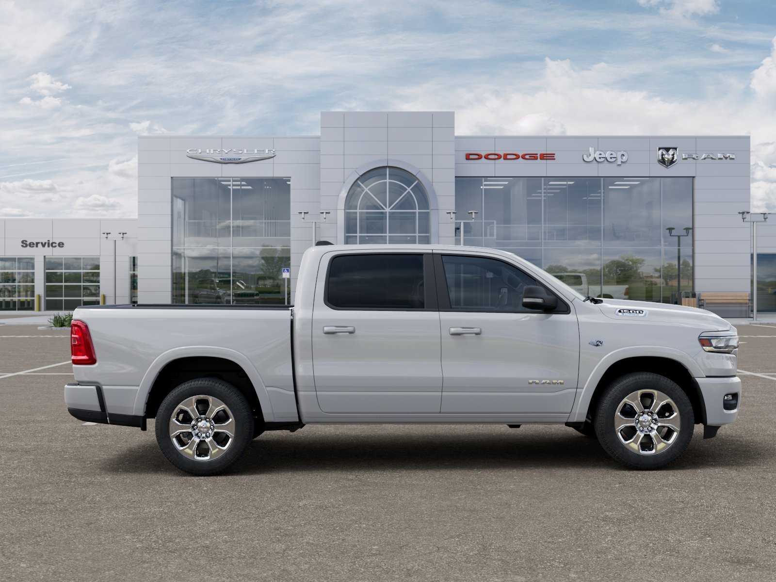New 2026 Bright White Clear-Coat Exterior Paint RAM Big Horn/Lone Star image 30