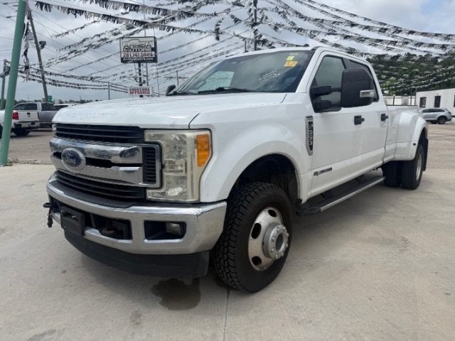 Used 2017 White Ford XLT Crew Cab Long Bed DRW 4WD image 1