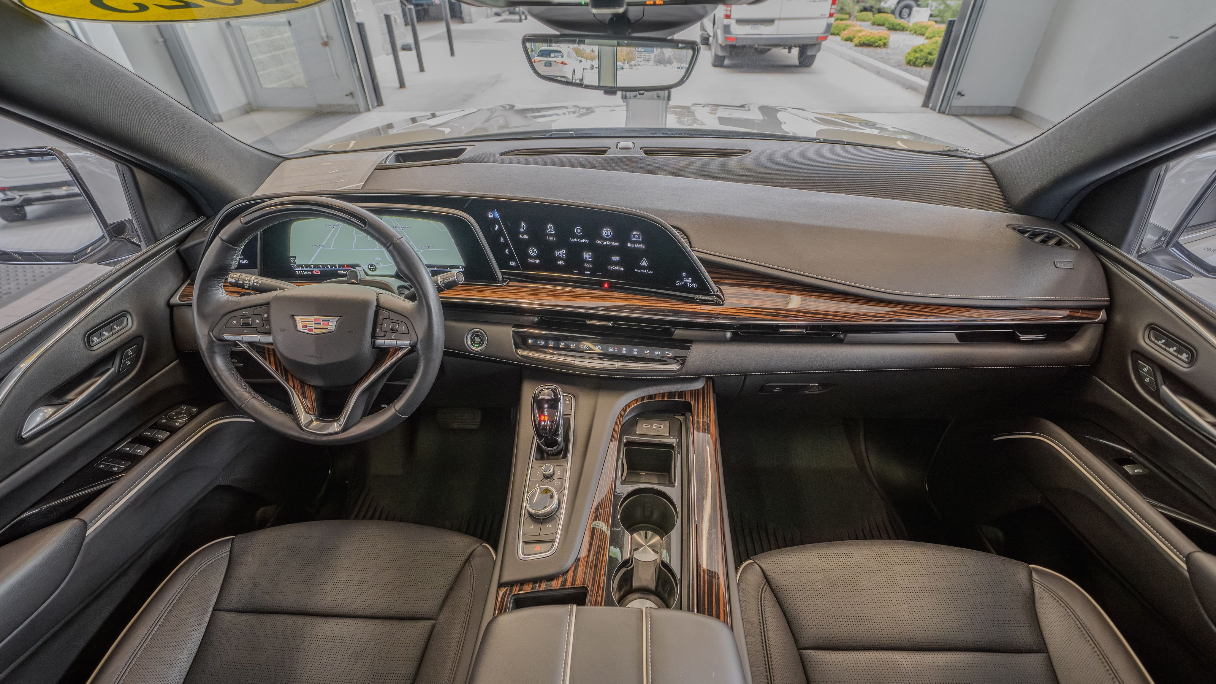 Used 2023 Crystal White Tricoat Cadillac Premium Luxury image 8