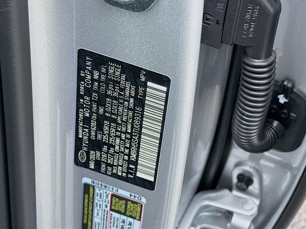 New 2026 Typhoon Silver Metallic Hyundai Blue SEL Premium 8P image 25