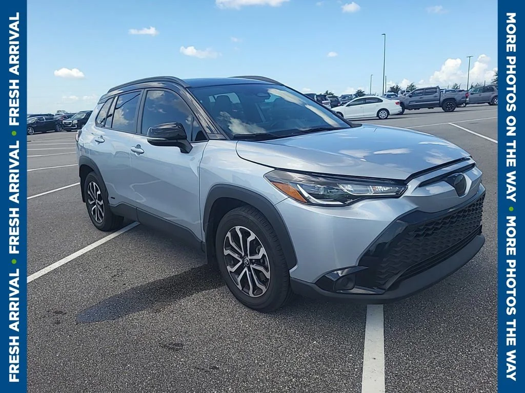 Used 2023 Silver Toyota Hybrid SE image 1