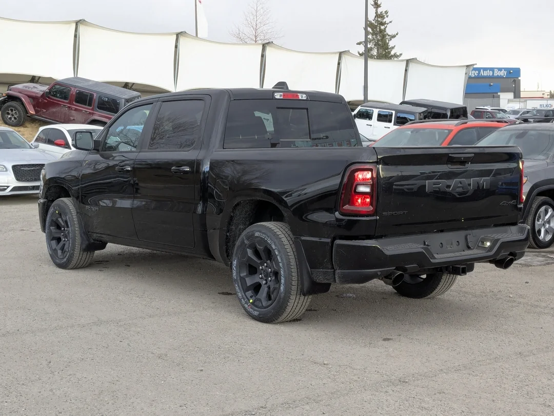 New 2026 Black RAM Sport - - Panoramic Sunroof - Sport Performance Hood - Hurricane Turbo - 3.92 Axle & More! image 6