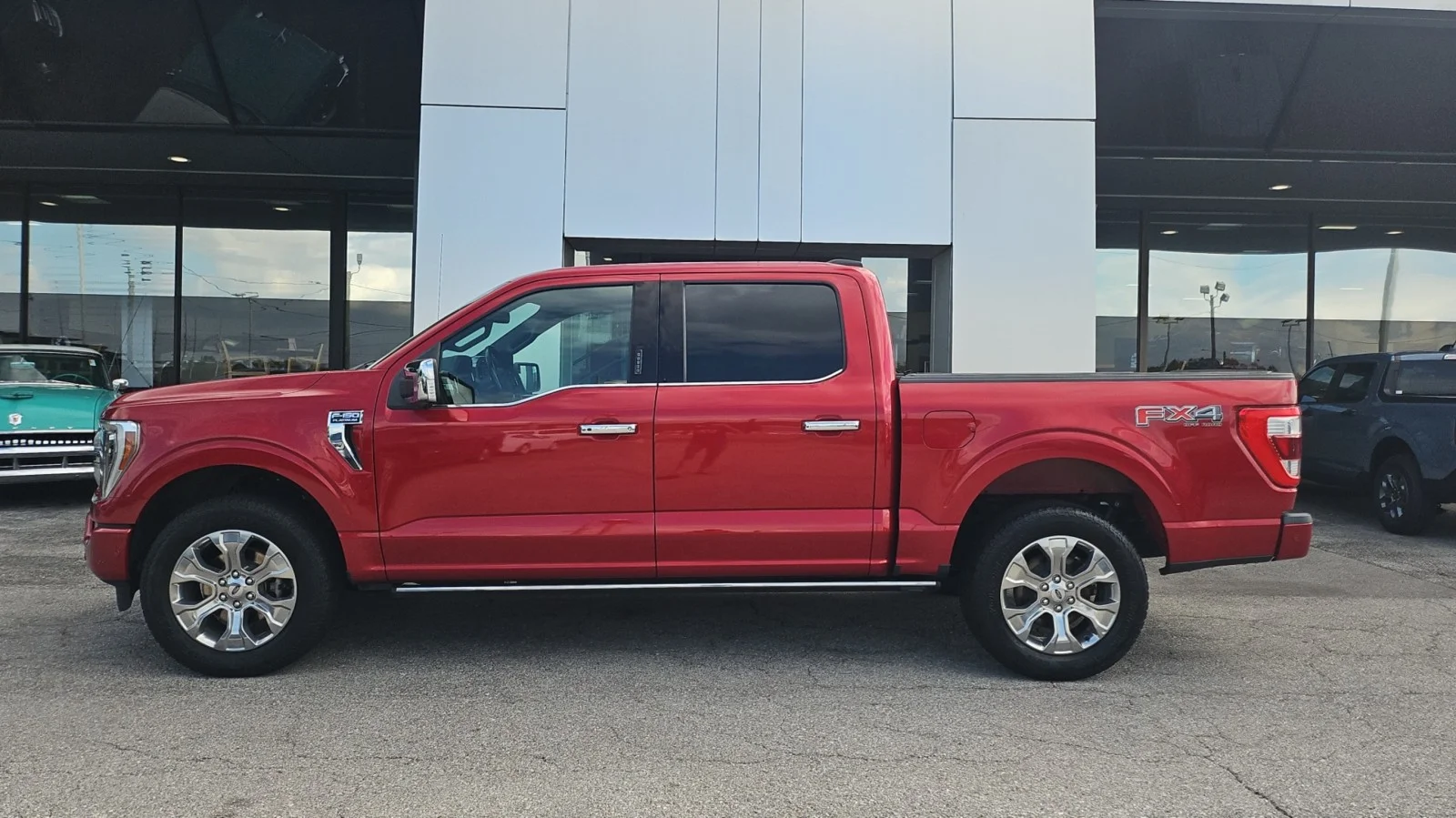 Used 2021 Red Ford Platinum 4WD image 2