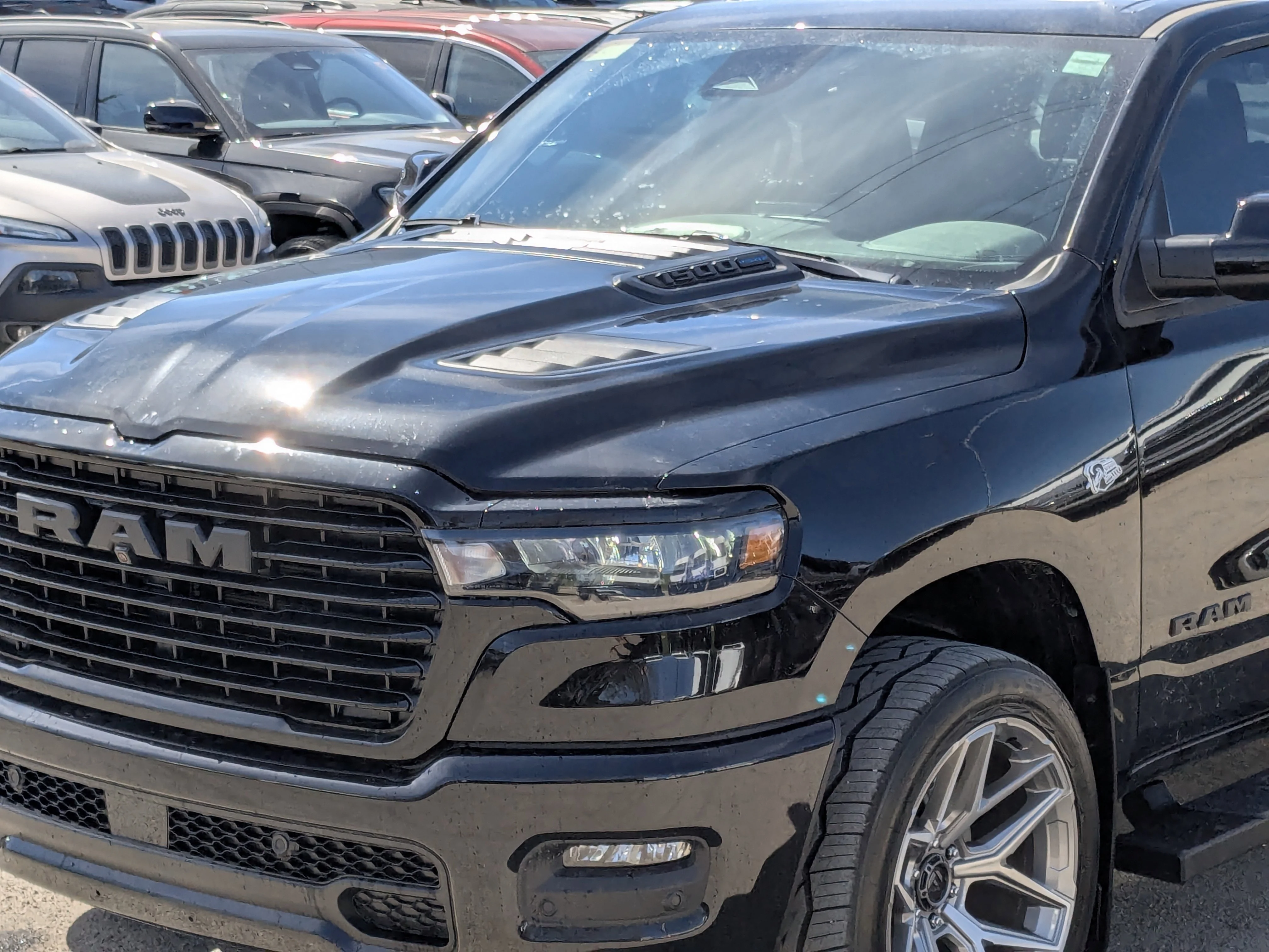 New 2026 Black RAM Sport - HEMI V8 - Level 1 Equip - Sunroof - Cold Air Intake - Cat Back Exhaust - 22 Fuel Wheels image 11